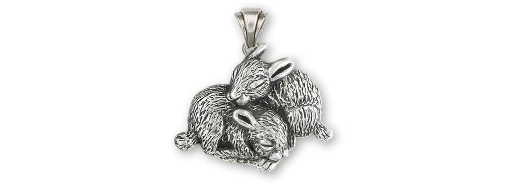 Rabbit Charms Rabbit Pendant Sterling Silver Bunny Rabbit Jewelry Rabbit jewelry