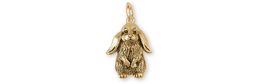 Rabbit Charms Rabbit Charm 14k Yellow Gold Bunny Rabbit Jewelry Rabbit jewelry