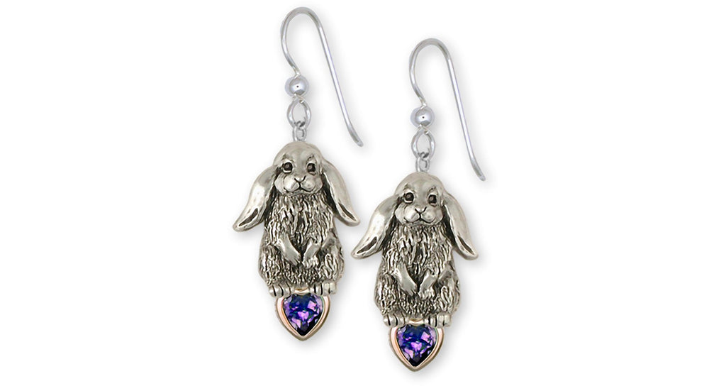Rabbit Charms Rabbit Earrings Silver And 14k Gold Bunny Rabbit Jewelry Rabbit jewelry