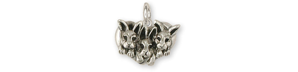 Rabbit Charms Rabbit Charm Sterling Silver Bunny Rabbit Jewelry Rabbit jewelry