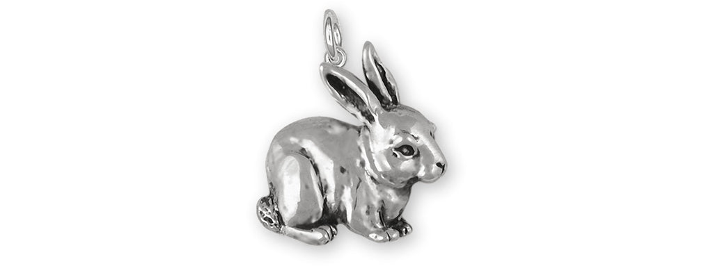 Rabbit Charms Rabbit Charm Sterling Silver Bunny Jewelry Rabbit jewelry