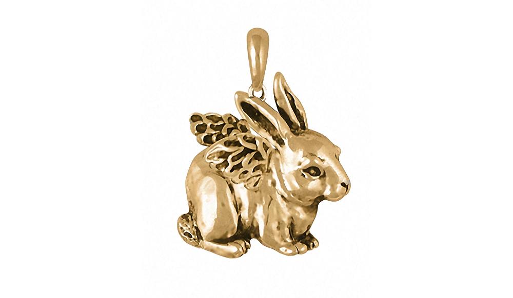 Rabbit Charms Rabbit Pendant 14k Gold Rabbit Jewelry Rabbit jewelry