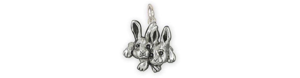 Rabbit Charms Rabbit Charm Sterling Silver Rabbit Jewelry Rabbit jewelry
