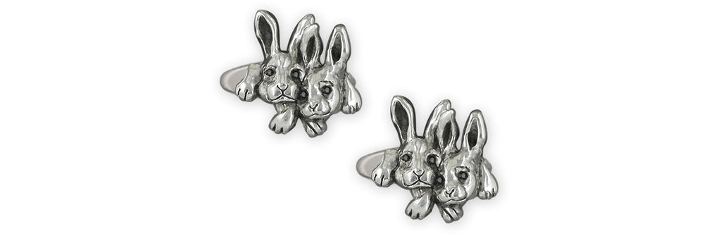 Rabbit Charms Rabbit Cufflinks Sterling Silver Rabbit Jewelry Rabbit jewelry