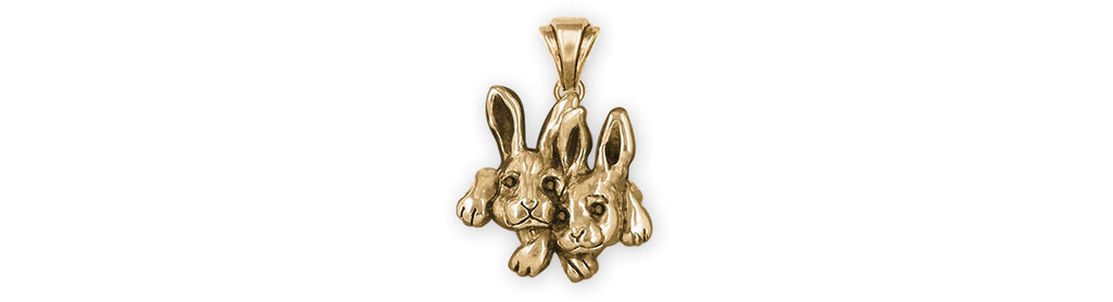 Rabbit Charms Rabbit Pendant 14k Gold Vermeil Rabbit Jewelry Rabbit jewelry
