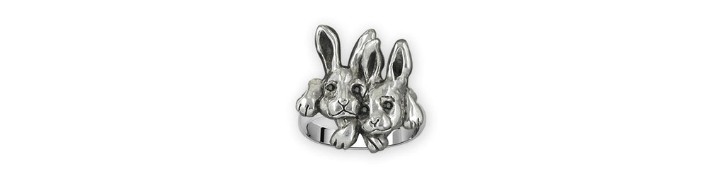 Rabbit Charms Rabbit Ring Sterling Silver Rabbit Jewelry Rabbit jewelry