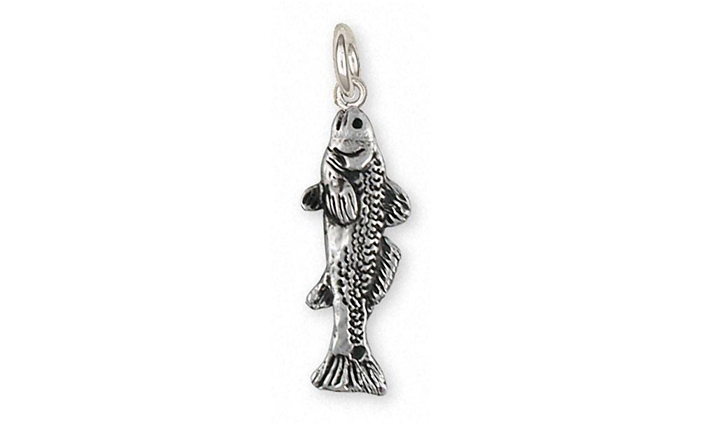 Redfish Charms Redfish Charm Sterling Silver Fish Jewelry Redfish jewelry