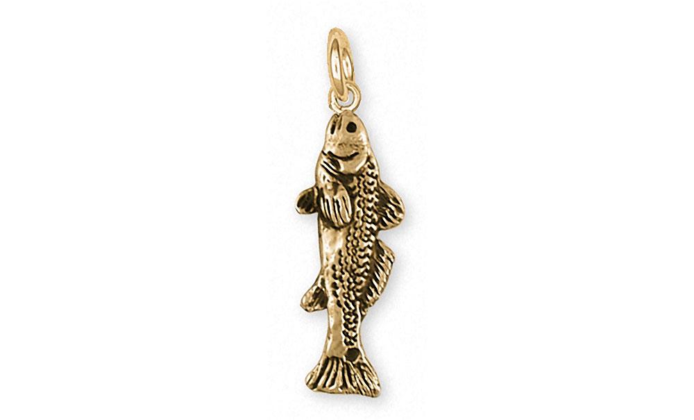 Redfish Charms Redfish Charm 14k Gold Fish Jewelry Redfish jewelry