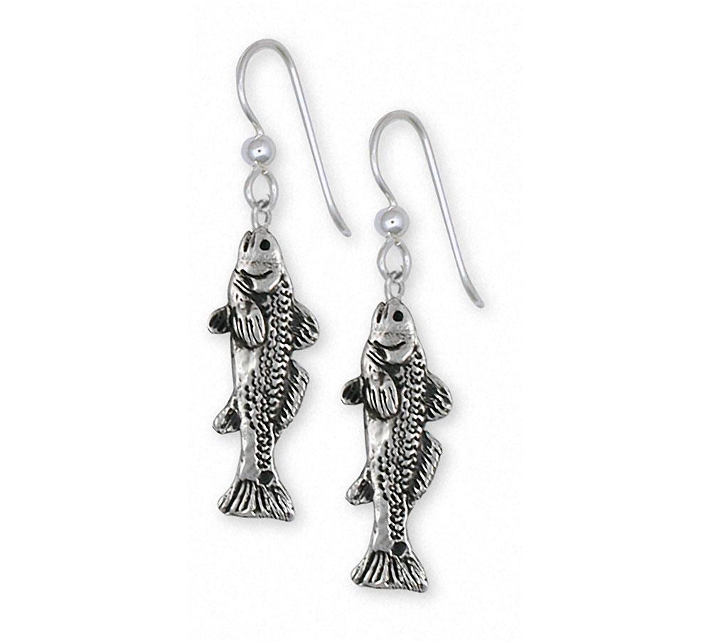 Redfish Charms Redfish Earrings Sterling Silver Fish Jewelry Redfish jewelry