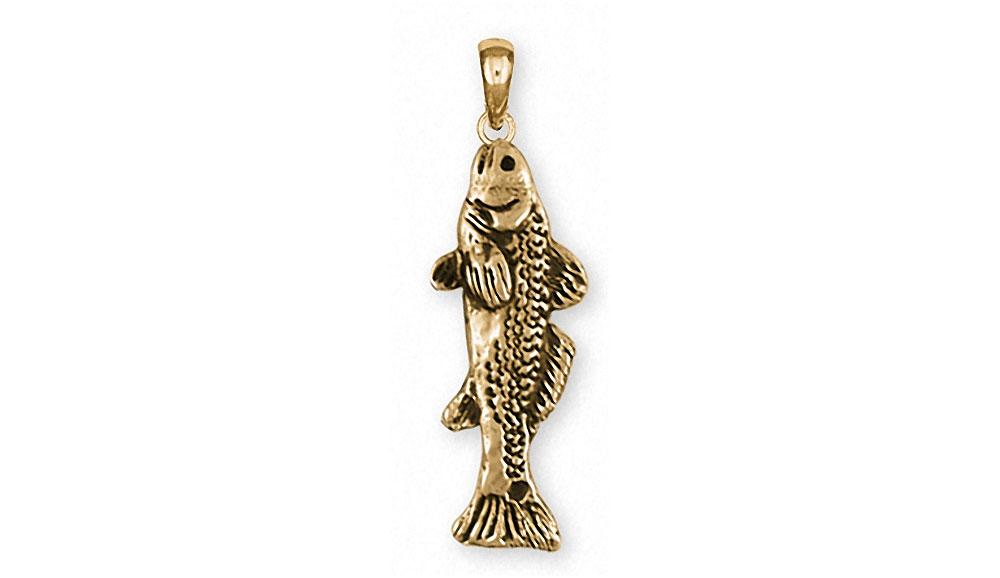 Redfish Charms Redfish Pendant 14k Gold Fish Jewelry Redfish jewelry