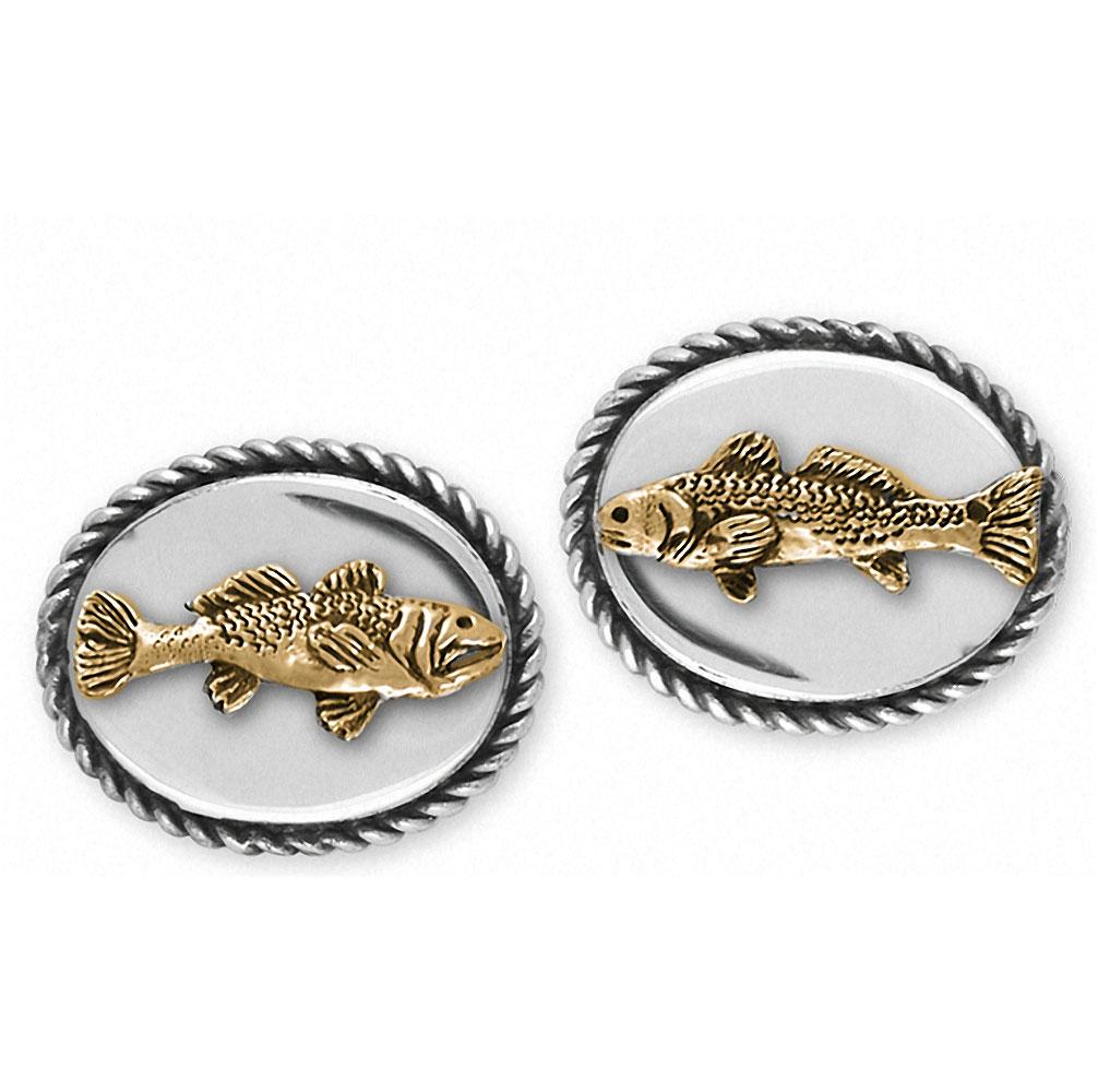 Redfish And Trout Charms Redfish And Trout Cufflinks Silver And 14k Gold Fish Jewelry Redfish And Trout jewelry