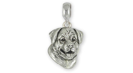 Vizsla Jewelry Sterling Silver Handmade Vizsla Charm Slide top This Charm Will Fit A Pandora® Slide Bracelet VZ5-PNS