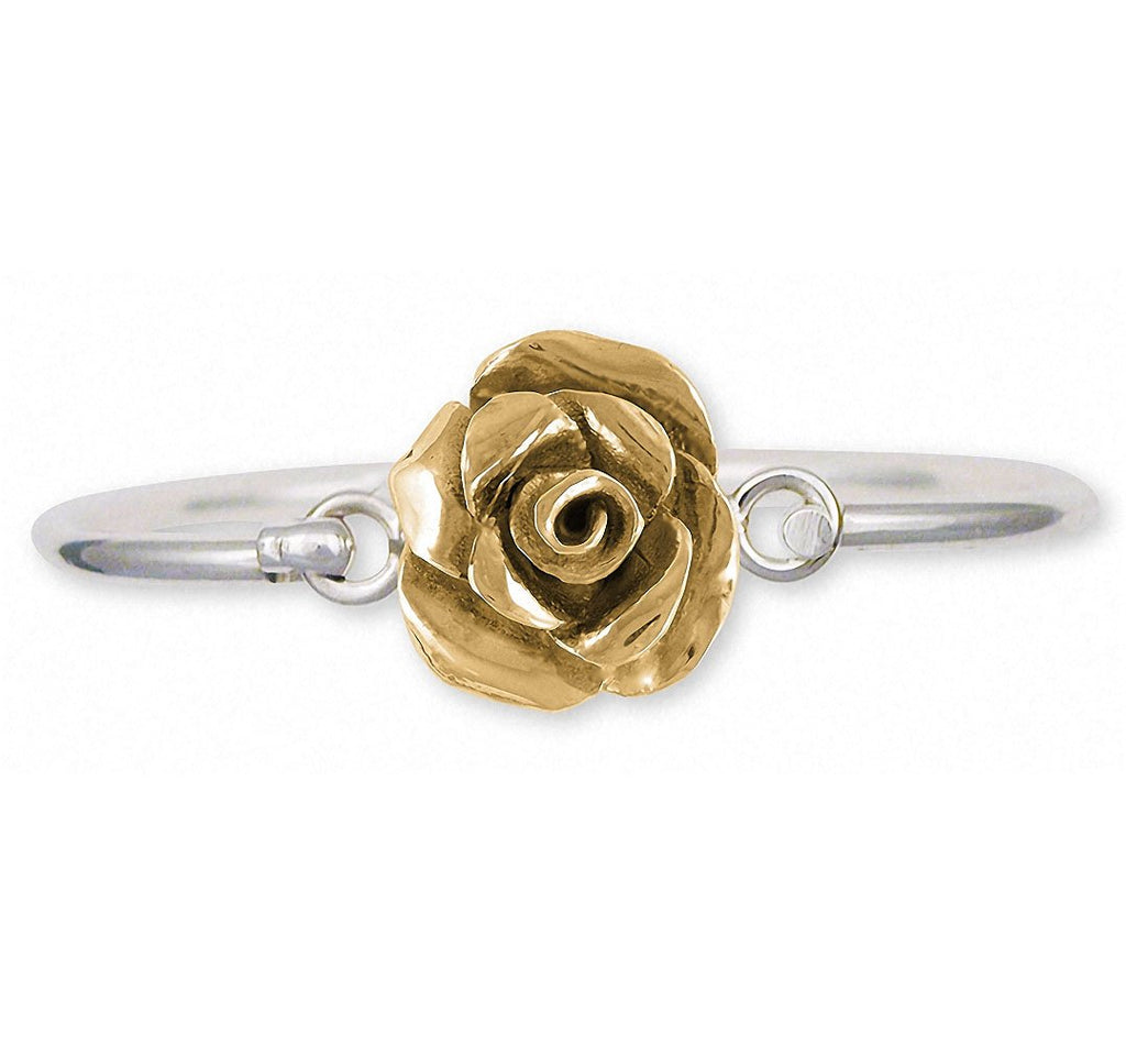 Rose Charms Rose Bracelet Gold Vermeil Flower Jewelry Rose jewelry
