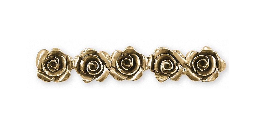 Rose Charms Rose Brooch Pin 14k Gold Flower Jewelry Rose jewelry