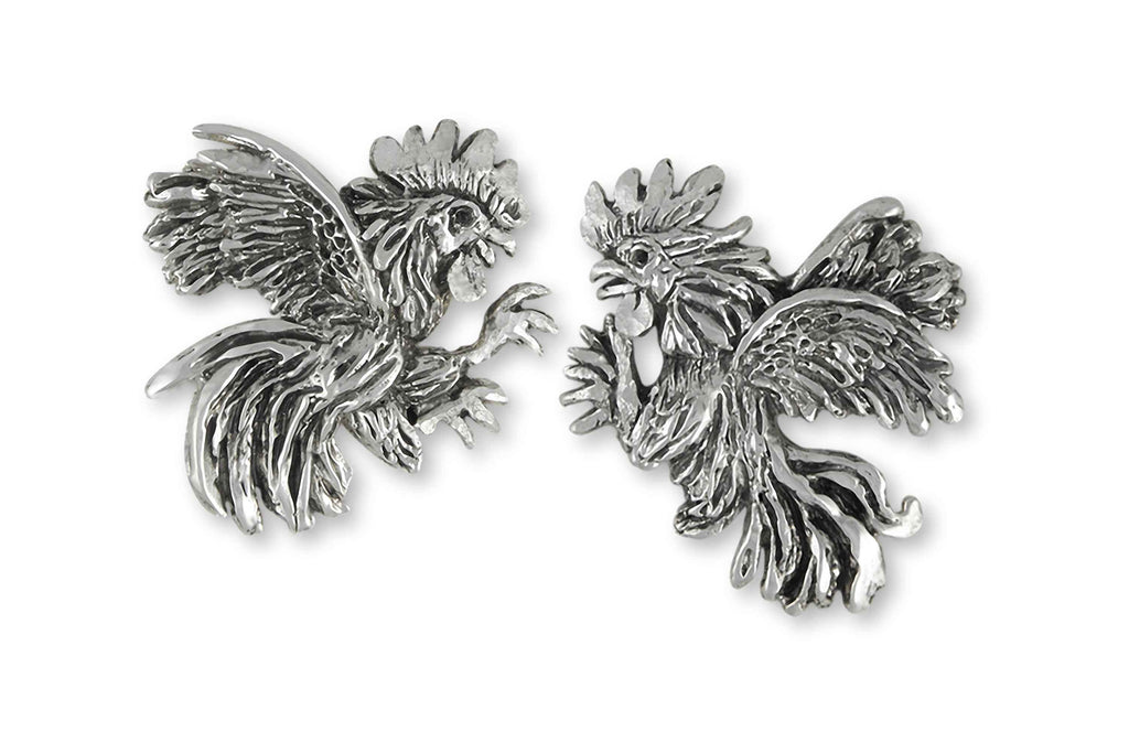 Rooster Charms Rooster Cufflinks Sterling Silver Rooster Jewelry Rooster jewelry