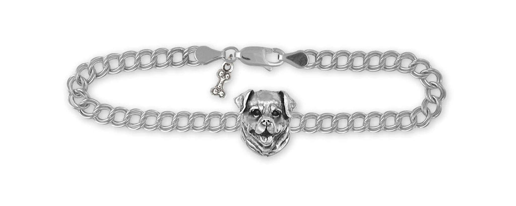 Rottweiler Charms Rottweiler Bracelet Sterling Silver Rottweiler Jewelry Rottweiler jewelry