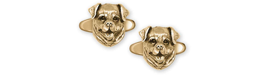 Rottweiler Charms Rottweiler Cufflinks 14k Gold Vermeil Rottweiler Jewelry Rottweiler jewelry