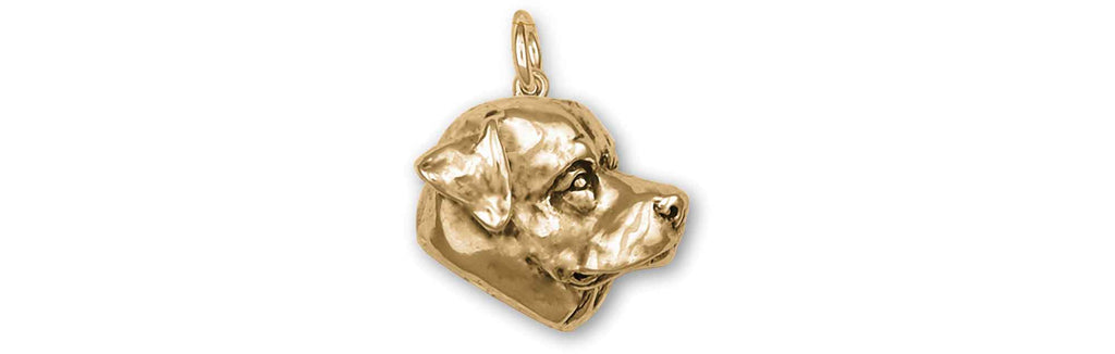 Rottweiler Charms Rottweiler Charm 14k Yellow Gold Rottweiler Jewelry Rottweiler jewelry
