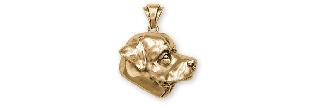 Rottweiler Charms Rottweiler Pendant 14k Yellow Gold Rottweiler Jewelry Rottweiler jewelry