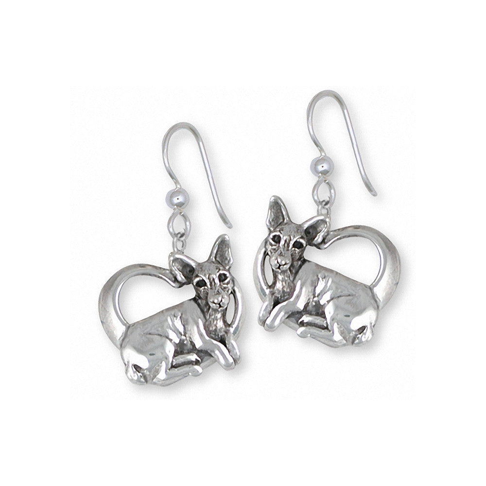 Rat Terrier Charms Rat Terrier Earrings Sterling Silver Dog Jewelry Rat Terrier jewelry