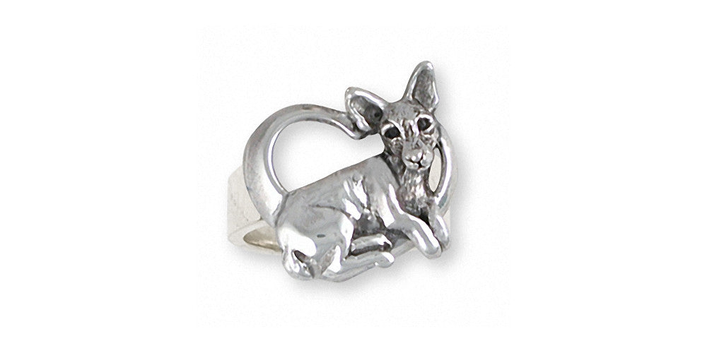 Rat Terrier Charms Rat Terrier Ring Sterling Silver Dog Jewelry Rat Terrier jewelry