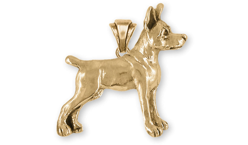 Rat Terrier Charms Rat Terrier Pendant 14k Yellow Gold Rat Terrier Jewelry Rat Terrier jewelry