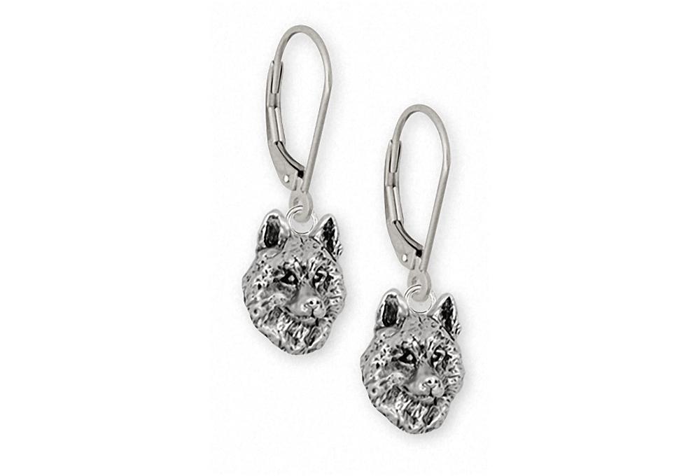 Siberian Husky Charms Siberian Husky Earrings Sterling Silver Dog Jewelry Siberian Husky jewelry