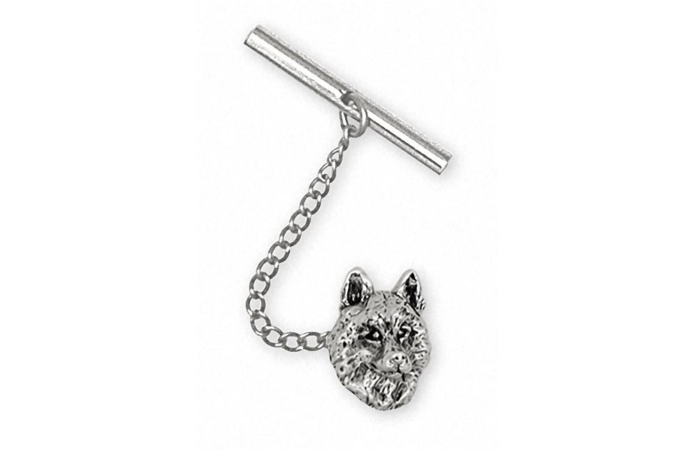 Siberian Husky Charms Siberian Husky Tie Tack Sterling Silver Dog Jewelry Siberian Husky jewelry