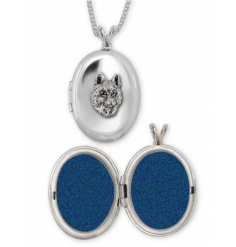 Siberian Husky Charms Siberian Husky Photo Locket Sterling Silver Dog Jewelry Siberian Husky jewelry