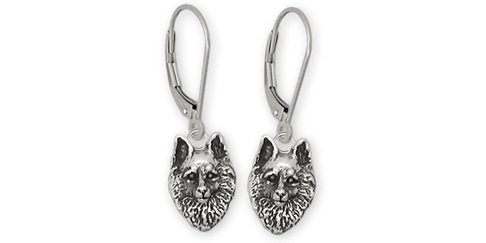 Schipperke Charms Schipperke Earrings Sterling Silver Dog Jewelry Schipperke jewelry