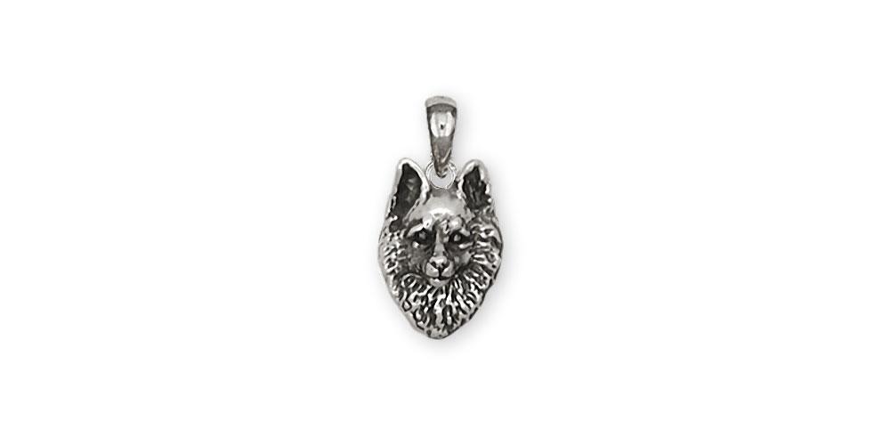 Schipperke Charms Schipperke Pendant Sterling Silver Dog Jewelry Schipperke jewelry
