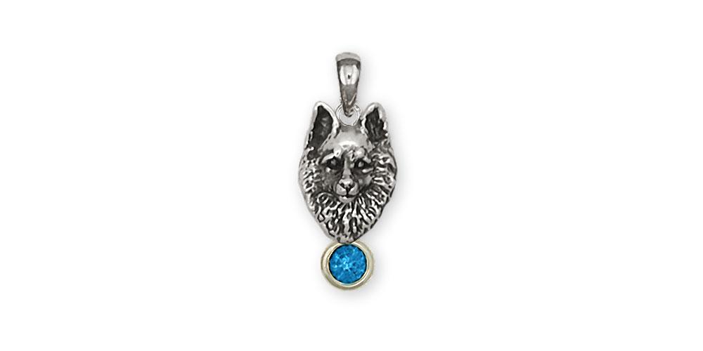 Schipperke Charms Schipperke Pendant Sterling Silver Dog Jewelry Schipperke jewelry