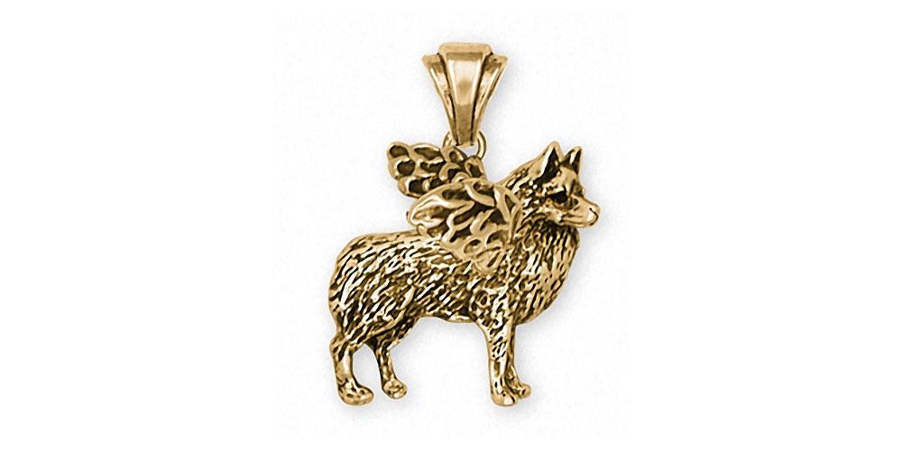 Schipperke Charms Schipperke Pendant 14k Gold Dog Jewelry Schipperke jewelry