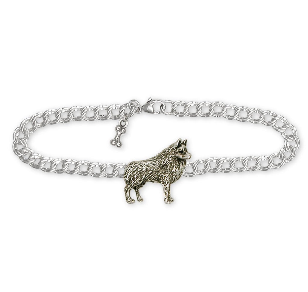 Schipperke Charms Schipperke Bracelet Sterling Silver Dog Jewelry Schipperke jewelry