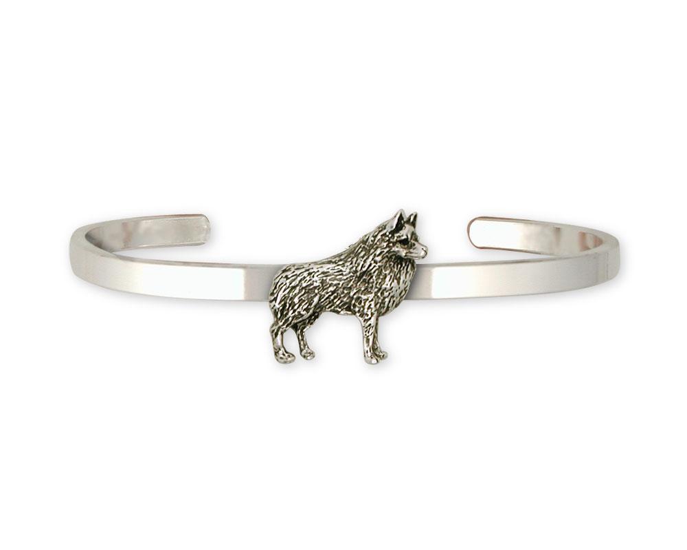 Schipperke Charms Schipperke Bracelet Sterling Silver Dog Jewelry Schipperke jewelry