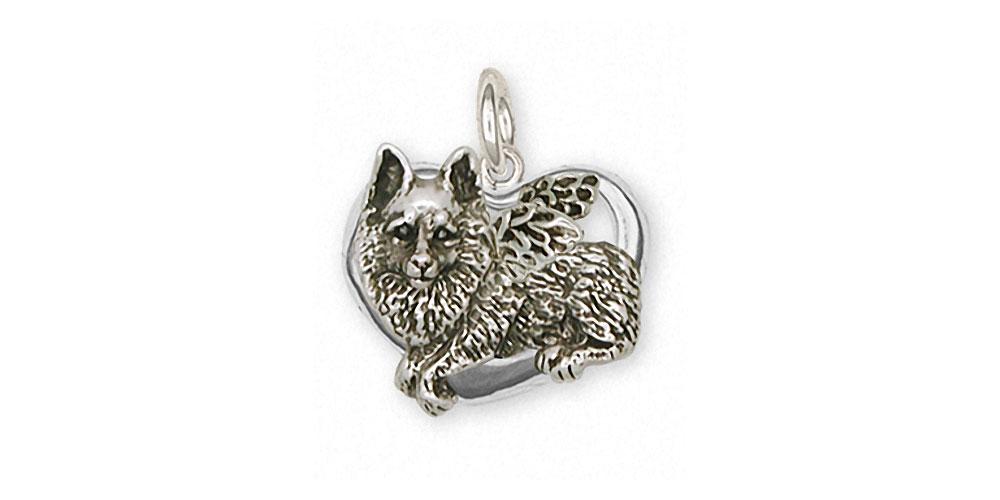 Schipperke Charms Schipperke Charm Sterling Silver Dog Jewelry Schipperke jewelry