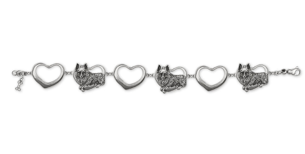 Schipperke Charms Schipperke Bracelet Sterling Silver Dog Jewelry Schipperke jewelry