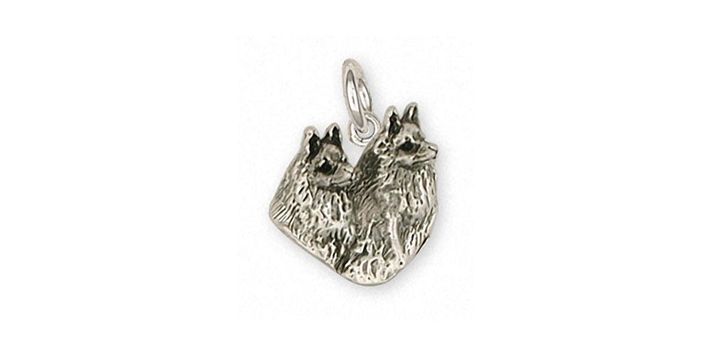 Schipperke Charms Schipperke Charm Sterling Silver Dog Jewelry Schipperke jewelry