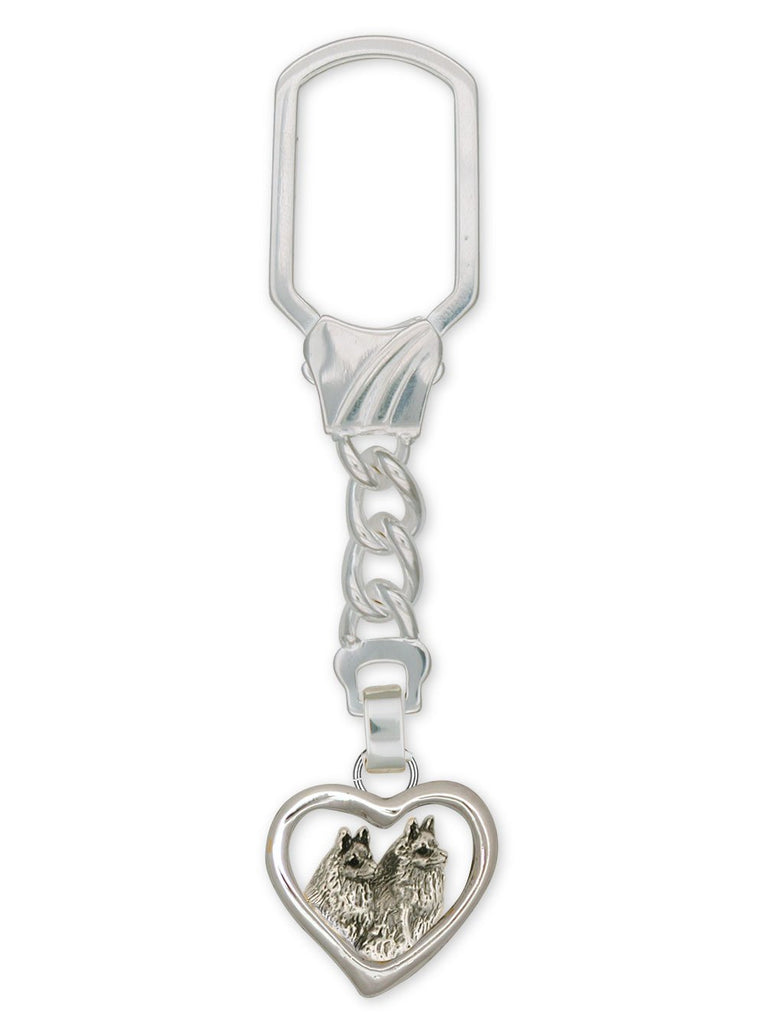 Schipperke Charms Schipperke Key Ring Sterling Silver Dog Jewelry Schipperke jewelry