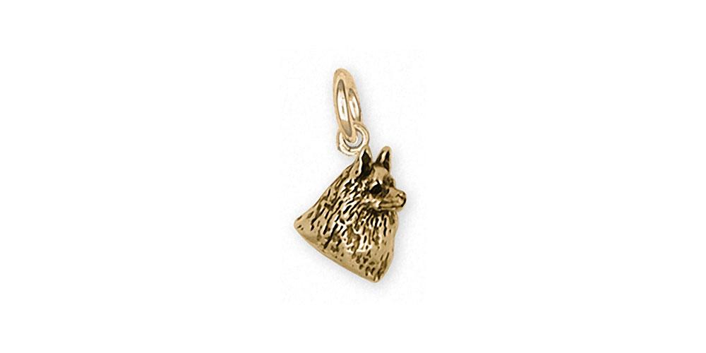 Schipperke Charms Schipperke Charm 14k Gold Dog Jewelry Schipperke jewelry