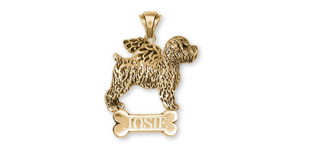 Soft Coated Wheaten Angel Charms Soft Coated Wheaten Angel Personalized Pendant Gold Vermeil Dog Jewelry Soft Coated Wheaten Angel jewelry