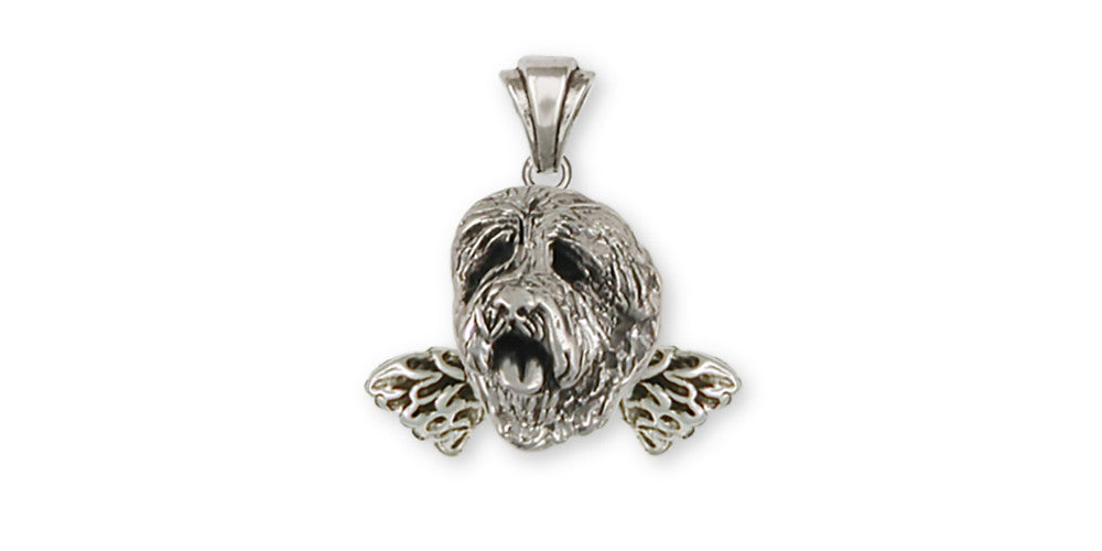 Soft Coated Wheaten Angel Charms Soft Coated Wheaten Angel Pendant Sterling Silver Dog Jewelry Soft Coated Wheaten Angel jewelry