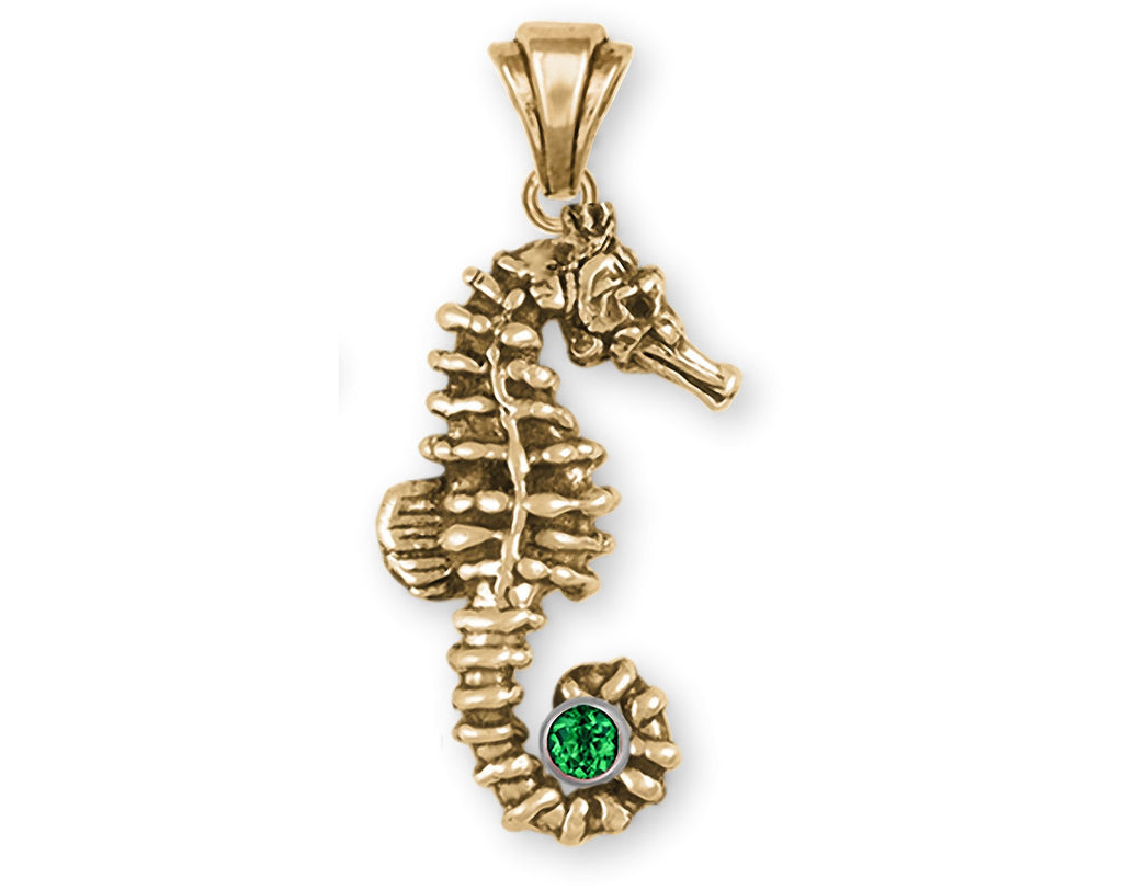 Seahorse Charms Seahorse Pendant 14k Gold Sea Horse Birthstone Jewelry Seahorse jewelry