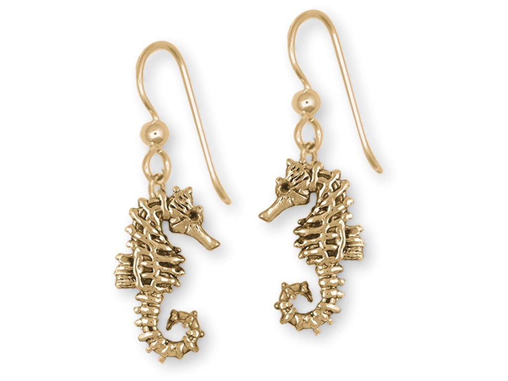 Seahorse Charms Seahorse Earrings 14k Gold Sea Horse Jewelry Seahorse jewelry