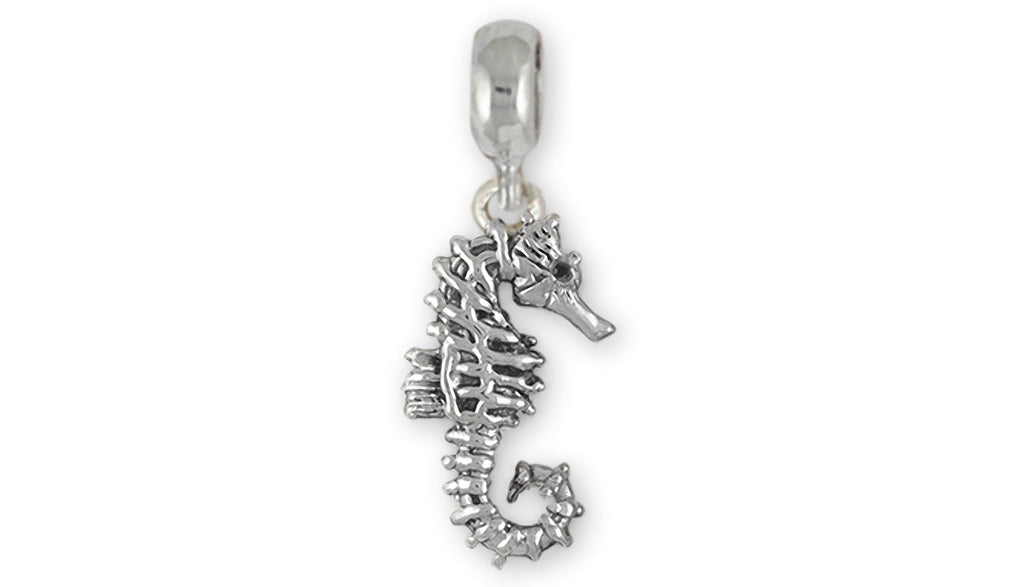 Seahorse Charms Seahorse Charm Slide Sterling Silver Sea Horse Jewelry Seahorse jewelry