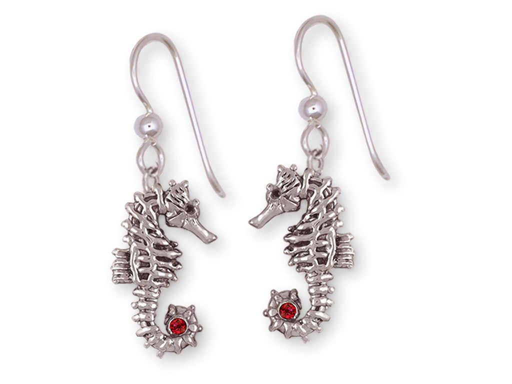 Seahorse Charms Seahorse Earrings Sterling Silver Sea Horse Birthstone Jewelry Seahorse jewelry
