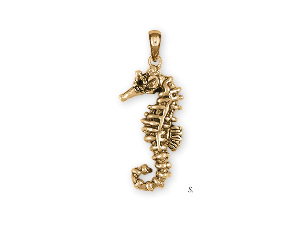 Seahorse Charms Seahorse Pendant 14k Gold Sea Horse Jewelry Seahorse jewelry