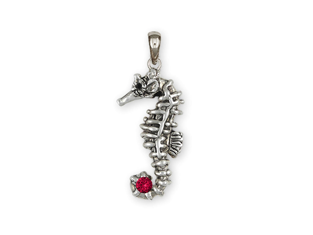 Seahorse Charms Seahorse Pendant Sterling Silver Sea Horse Birthstone Jewelry Seahorse jewelry
