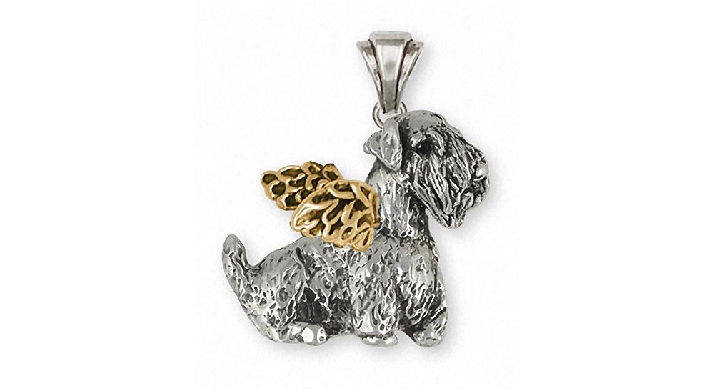 Sealyham Terrier Charms Sealyham Terrier Pendant Silver And 14k Gold Dog Jewelry Sealyham Terrier jewelry