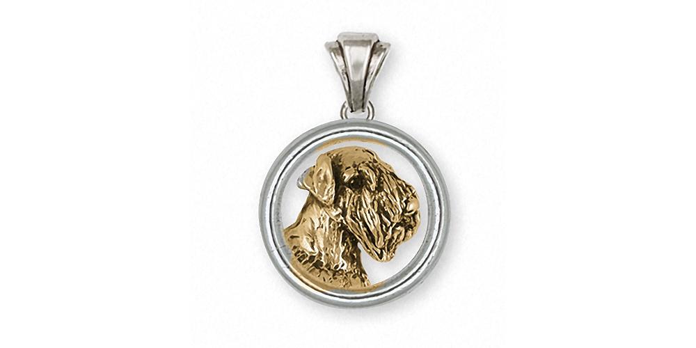 Sealyham Terrier Charms Sealyham Terrier Pendant Silver And 14k Gold Dog Jewelry Sealyham Terrier jewelry